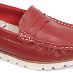 Mocassim Feminino Tratorado Vermelho Malta