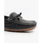 Sapato Feminino Mocassim Clássico Em Couro Preto 
