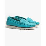 Mocassim Feminino Tratorado Azul Malta 