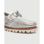 Mocassim Feminino Com Fivela Prata