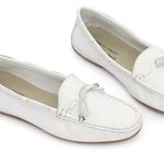 Kit 2 Mocassins Casual Feminino Em Couro Branco+Creme