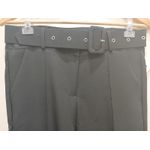 Calça Alfaiataria Preta com Cinto Casual