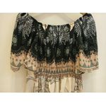 Vestido Tropical Off-Shoulder com Bojo