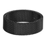Anel Mola Aço Inoxidável Preto