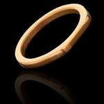 Anel Sinete 11x2,3mm Aço Inox Dourado 