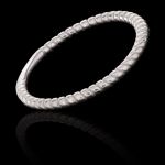 Anel / Aparador Torcido 1mm Prata 925