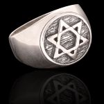 Anel Estrela de Davi Prata 925