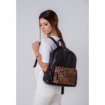 Mochila Couro Pêlo Onça 663 Ethel