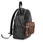 Mochila Couro Pêlo Onça 663 Ethel