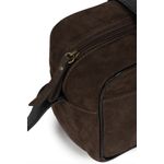 Bolsa John Couro Velour Café/Floater Preto