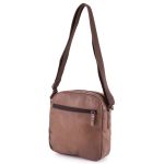 Bolsa Crossbody Couro Legítimo Vitelo Capuccino