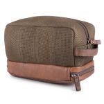 Necessaire Couro Legítimo Nobuck Café NC109