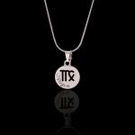 Colar Signo Virgem Aço Inox Prateado