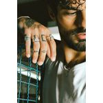 Anel Nó Duplo Prata 925 