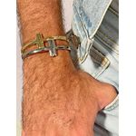 Bracelete T Mola Zamac Níquel