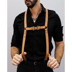 Harness Suspensório Couro Legítimo (escolha a cor!)