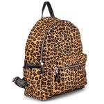 Mochila Couro Legítimo Pêlo Onça 663 Ethel