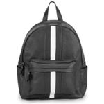 Mochila Stripes Couro Preto 