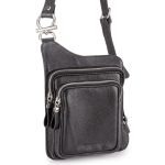 Bolsa Crossbody Couro Legítimo Preto