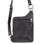 Bolsa Crossbody Couro Legítimo Preto