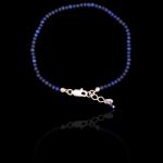 Pulseira Pedra Natural Lápis Lazúli Prata 925