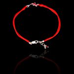 Pulseira Fio de Seda com Carpa Prata 925 