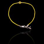 Pulseira Minimal Grego Fio de Seda Prata 925