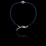 Pulseira Minimal Grego Fio de Seda Prata 925