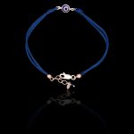 Pulseira Fio de Seda Olho Grego em Prata 925