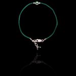Pulseira Minimal Grego Fio de Seda Prata 925