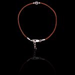 Pulseira Minimal Grego Fio de Seda Prata 925