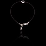 Pulseira Minimal Grego Fio de Seda Prata 925