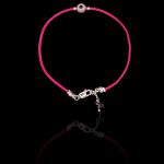 Pulseira Minimal Grego Fio de Seda Prata 925