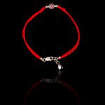 Pulseira Fio de Seda Olho Grego em Prata 925