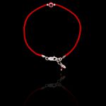 Pulseira Minimal Grego Fio de Seda Prata 925
