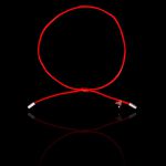 Pulseira Fio de Seda Vermelho com terminais em Prata 925 (Nó Fixo 2) 