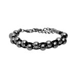 Pulseira Masculina Berloques Grafite