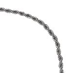 Pulseira Corda Trançada Aço Inox (tamanho único)