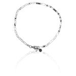 Pulseira Elos Vazados 4 mm Aço Inox