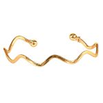 Pulseira Masculina Ondas Ouro