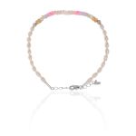 Pulseira Pérola Água Doce/Disco Pérola Candy Colors Prata 925