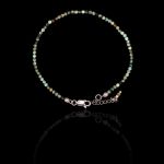 Pulseira Pedra Natural Jade Africana Sextavada Prata 925