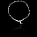 Pulseira Pedra Natural Esfera Labradorita Prata 925