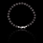 Pulseira Pedra Natural Lava Vulcânica Prata 925