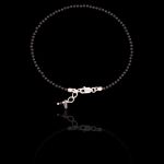Pulseira Pedra Natural Ônix Negra Prata 925