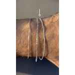 Pulseira Rabo de Rato 1mm Prata 925