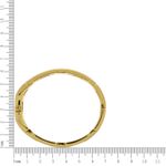 Bracelete Elos Quadrados Zamac Dourado