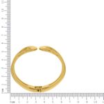 Bracelete Maxi Curves Zamac Dourado