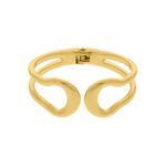 Bracelete Maxi Curves Zamac Dourado