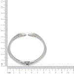 Bracelete Maxi Curves Zamac Prateado